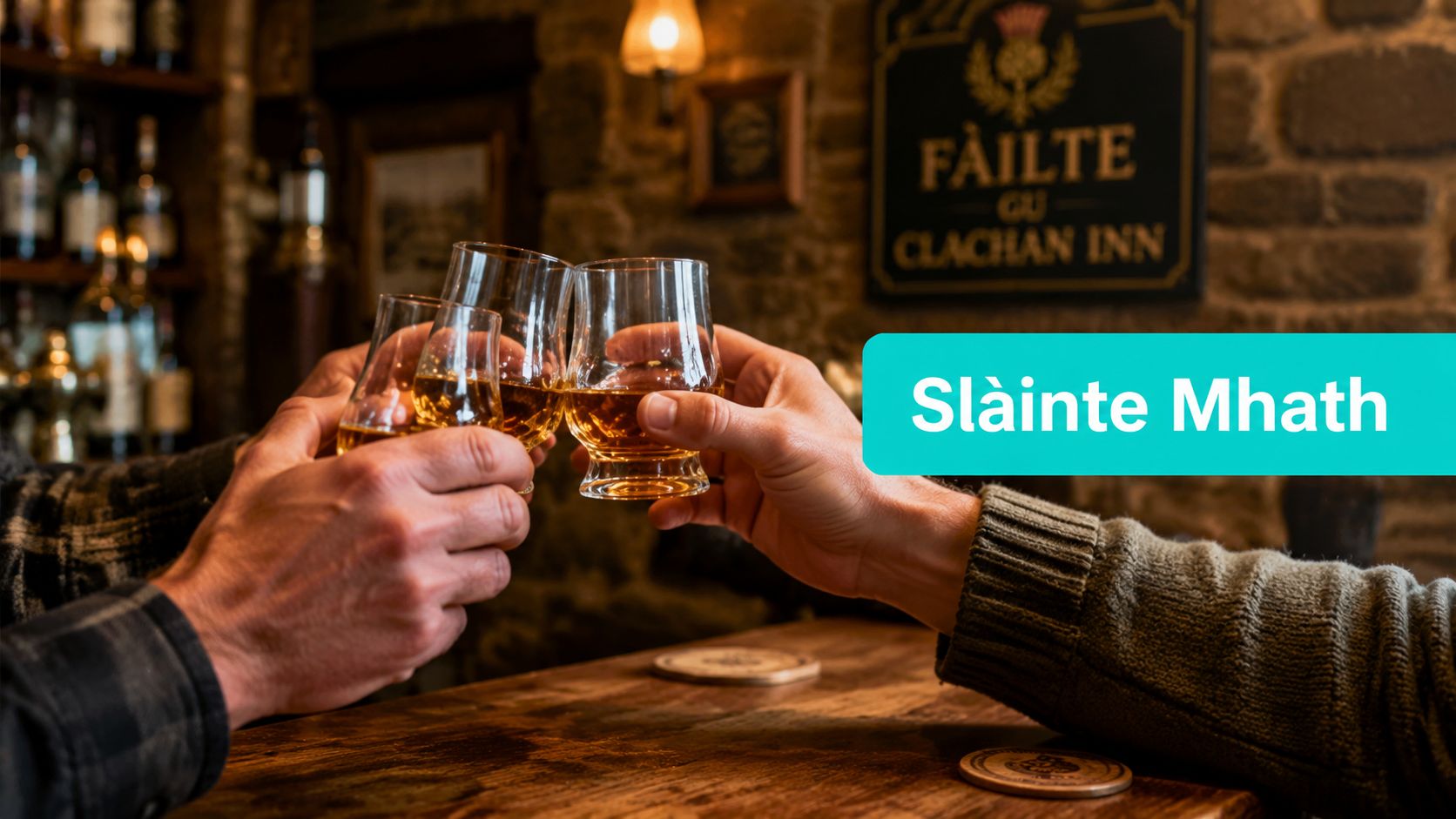 How to Say Cheers in Scotland: Slàinte Mhath Guide - Upside Hangover Jelly