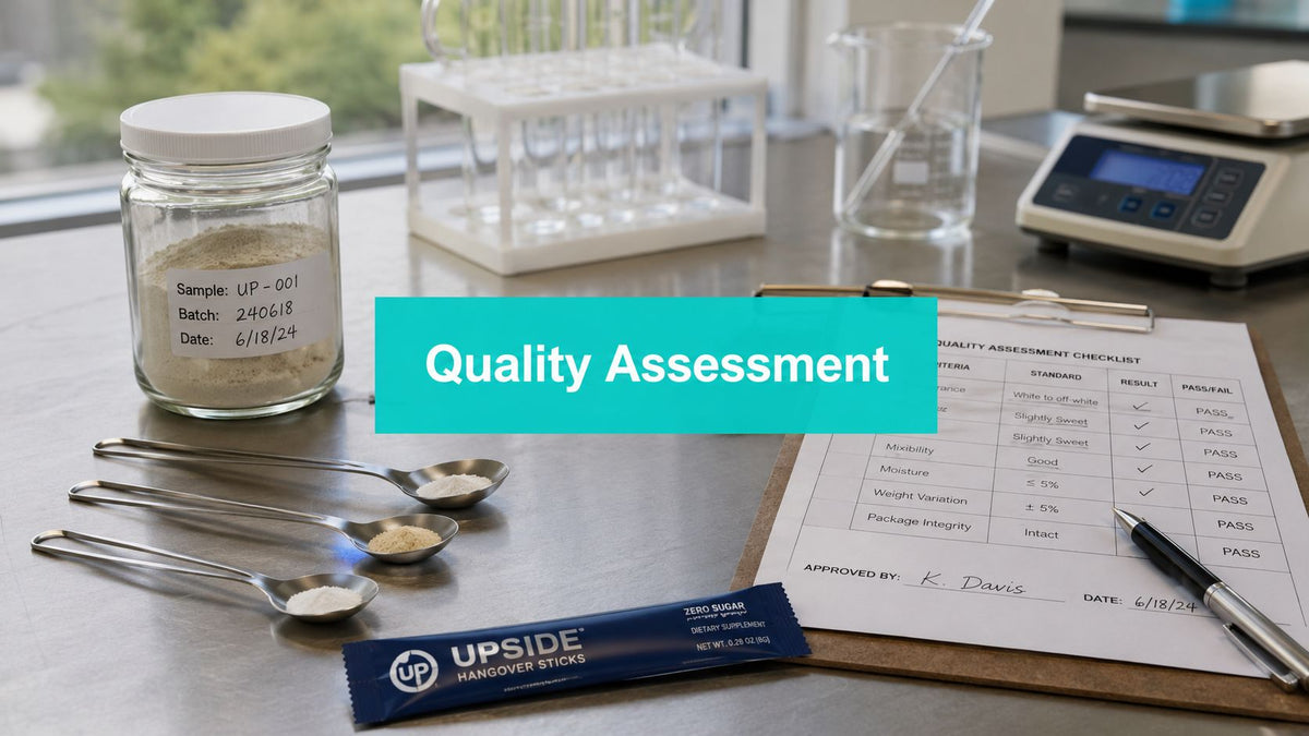Product Quality Assessment: A Practical How-To Guide - Upside Hangover Jelly
