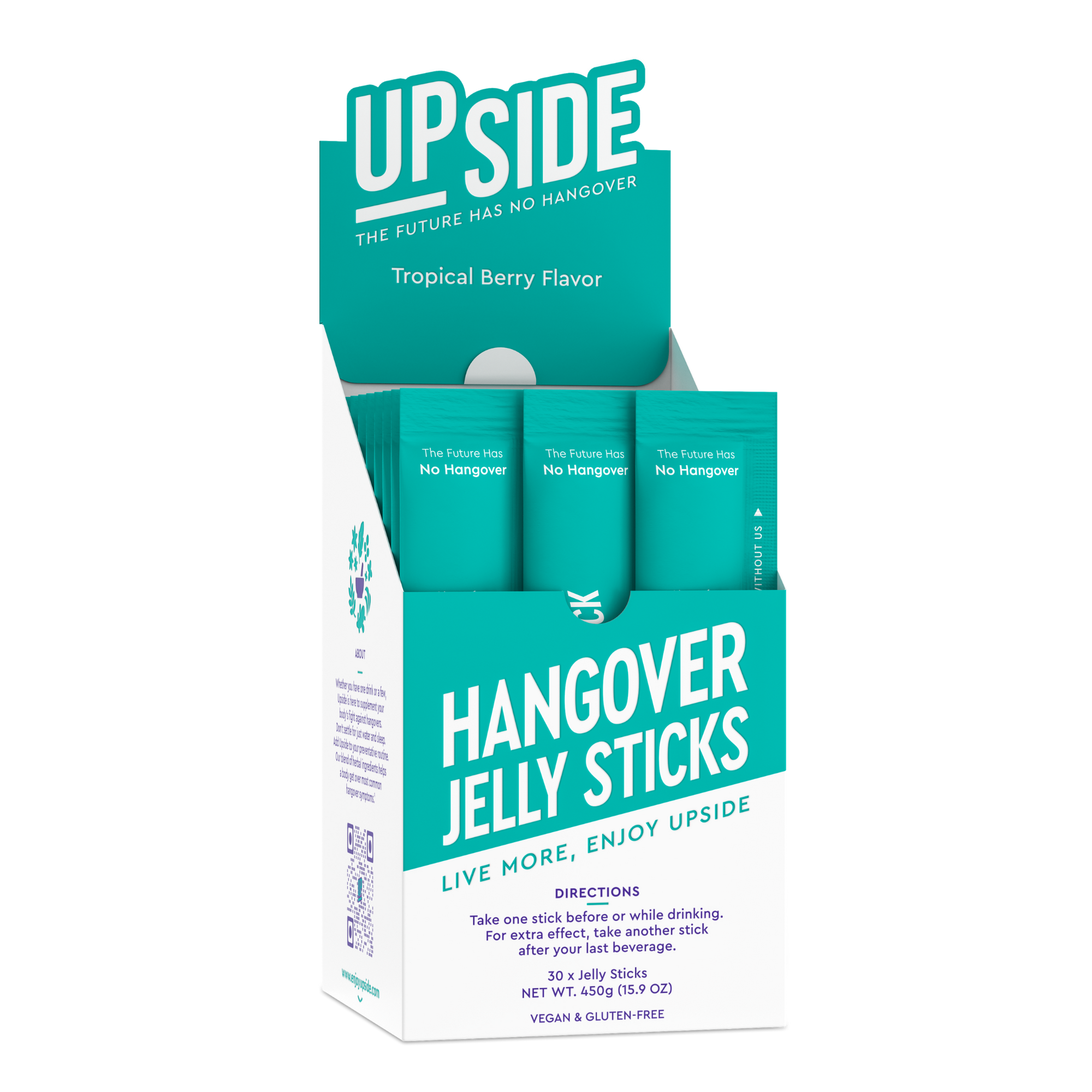 Upside Hangover Sticks - Party Box (30-Pack) (Best Value!) - Upside Hangover Jelly